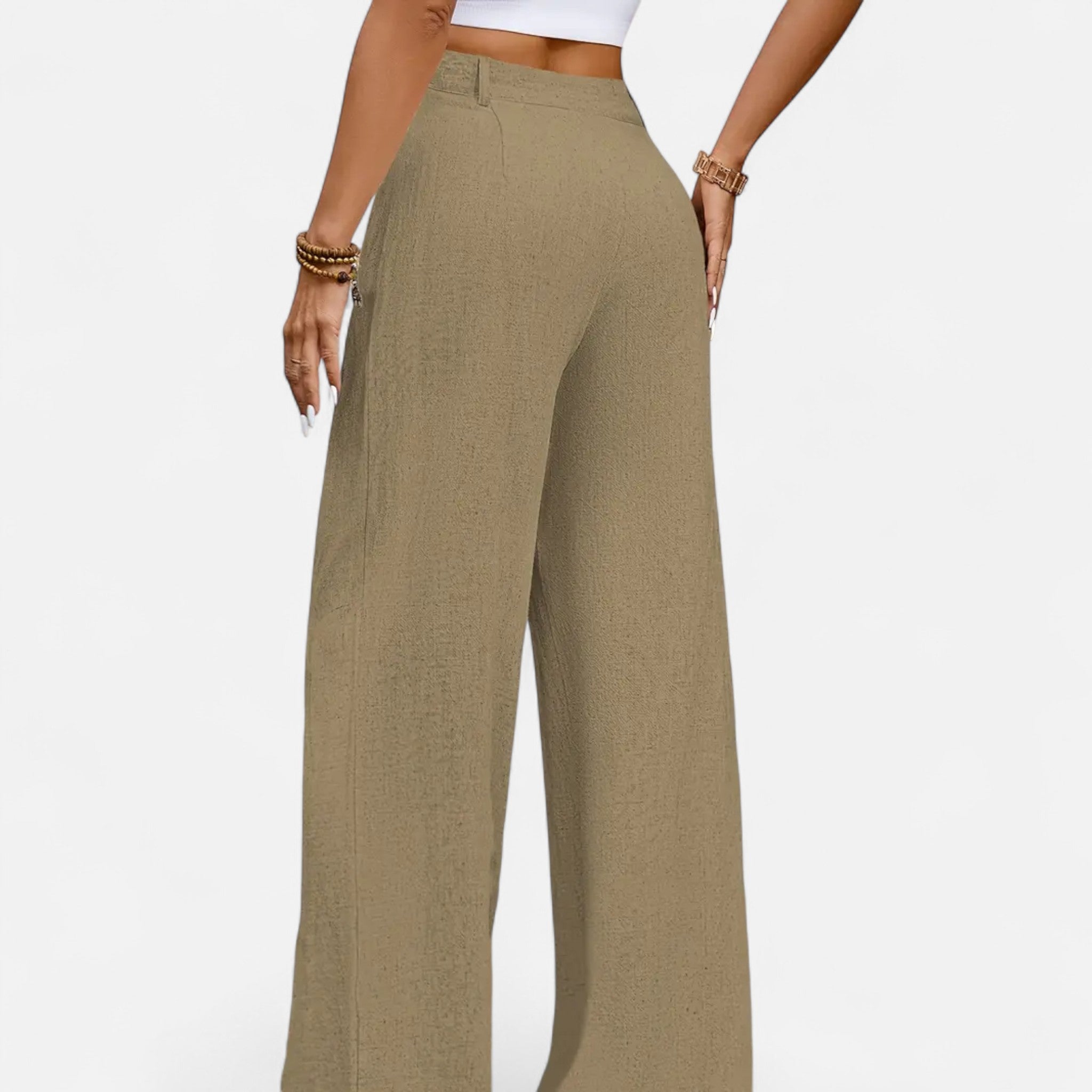 Belraes | Women’s Pleated Wide-Leg Trousers
