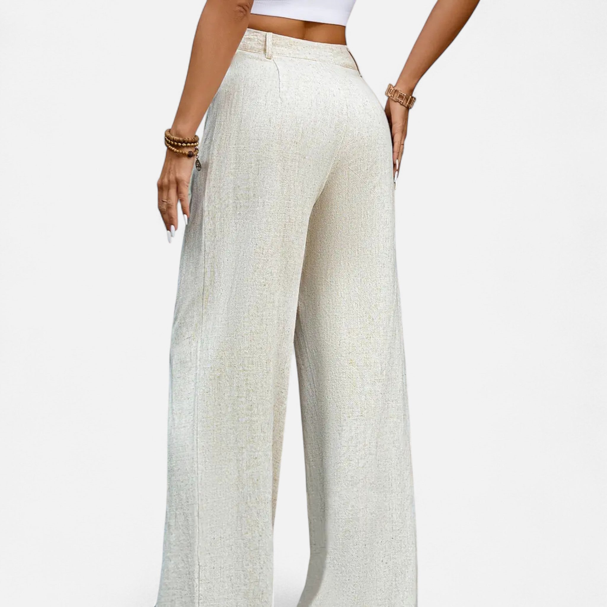 Belraes | Women’s Pleated Wide-Leg Trousers