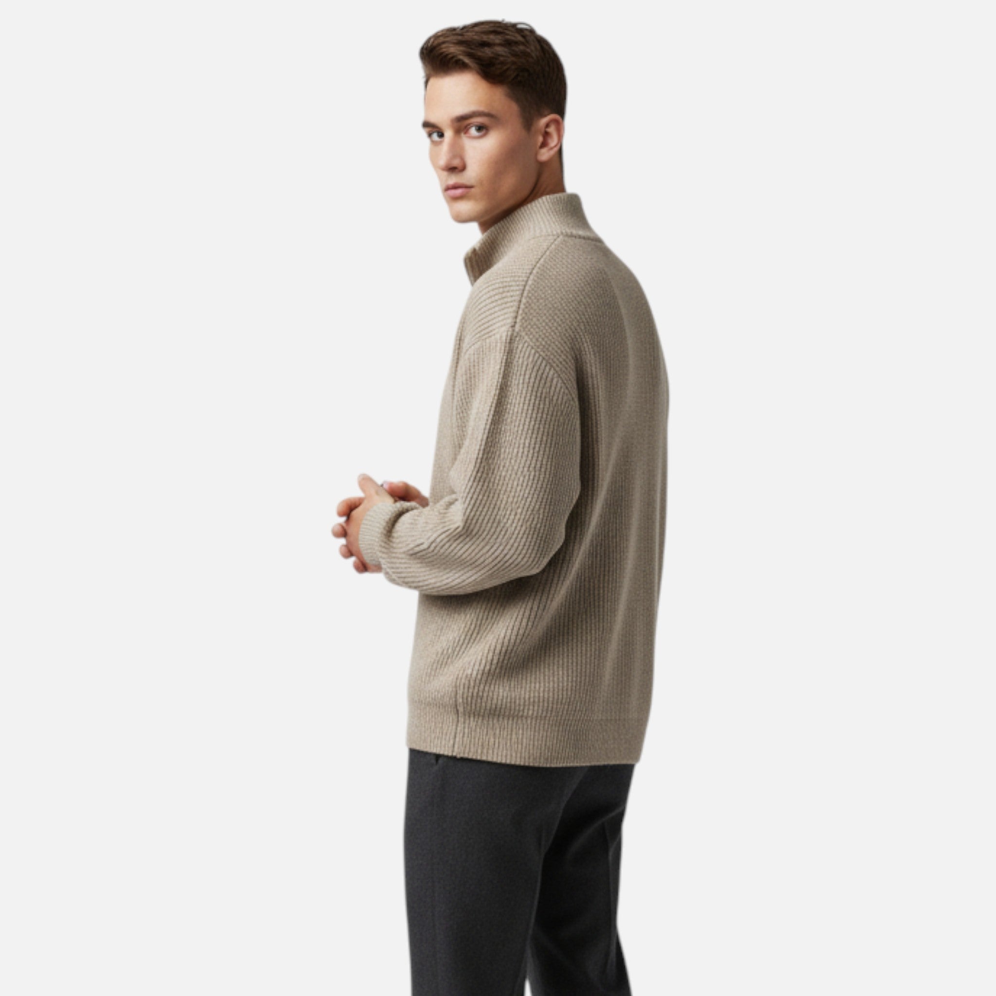 Belraes | Men’s Old Money Half-Zip Sweater