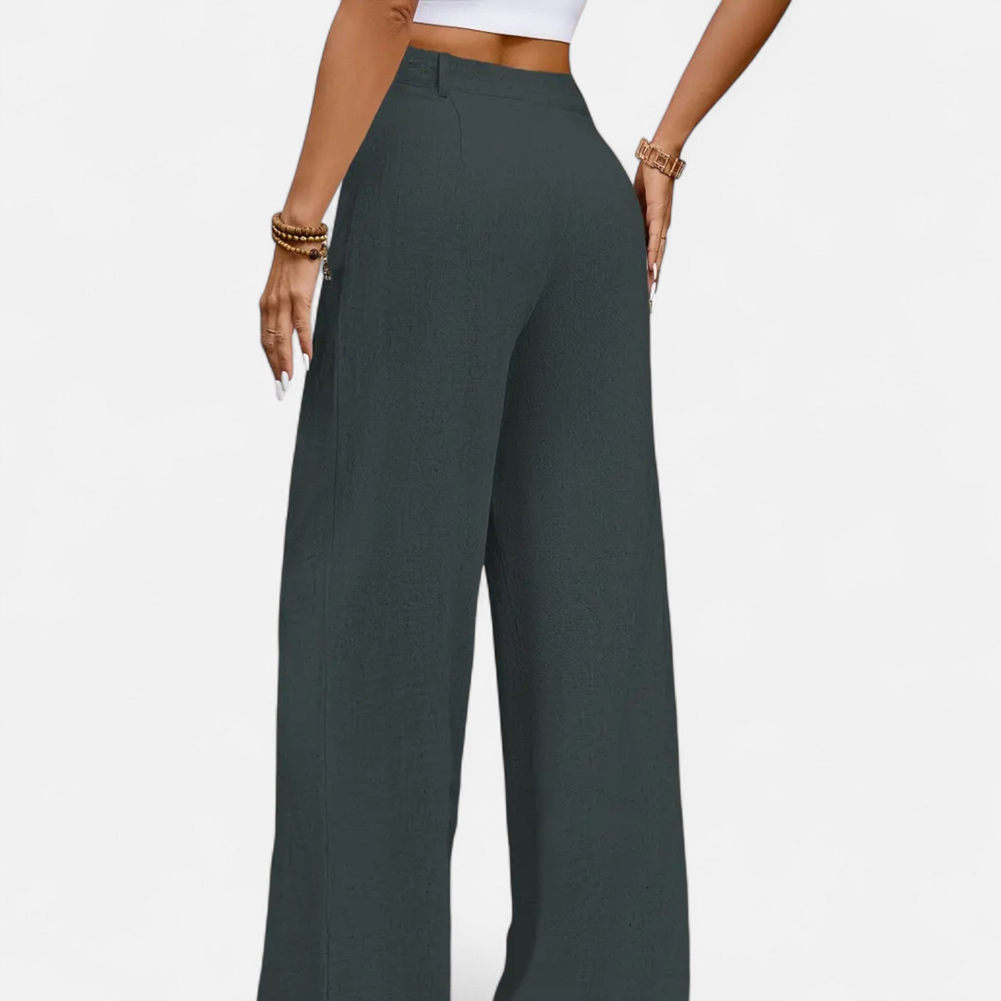 Belraes | Women’s Pleated Wide-Leg Trousers