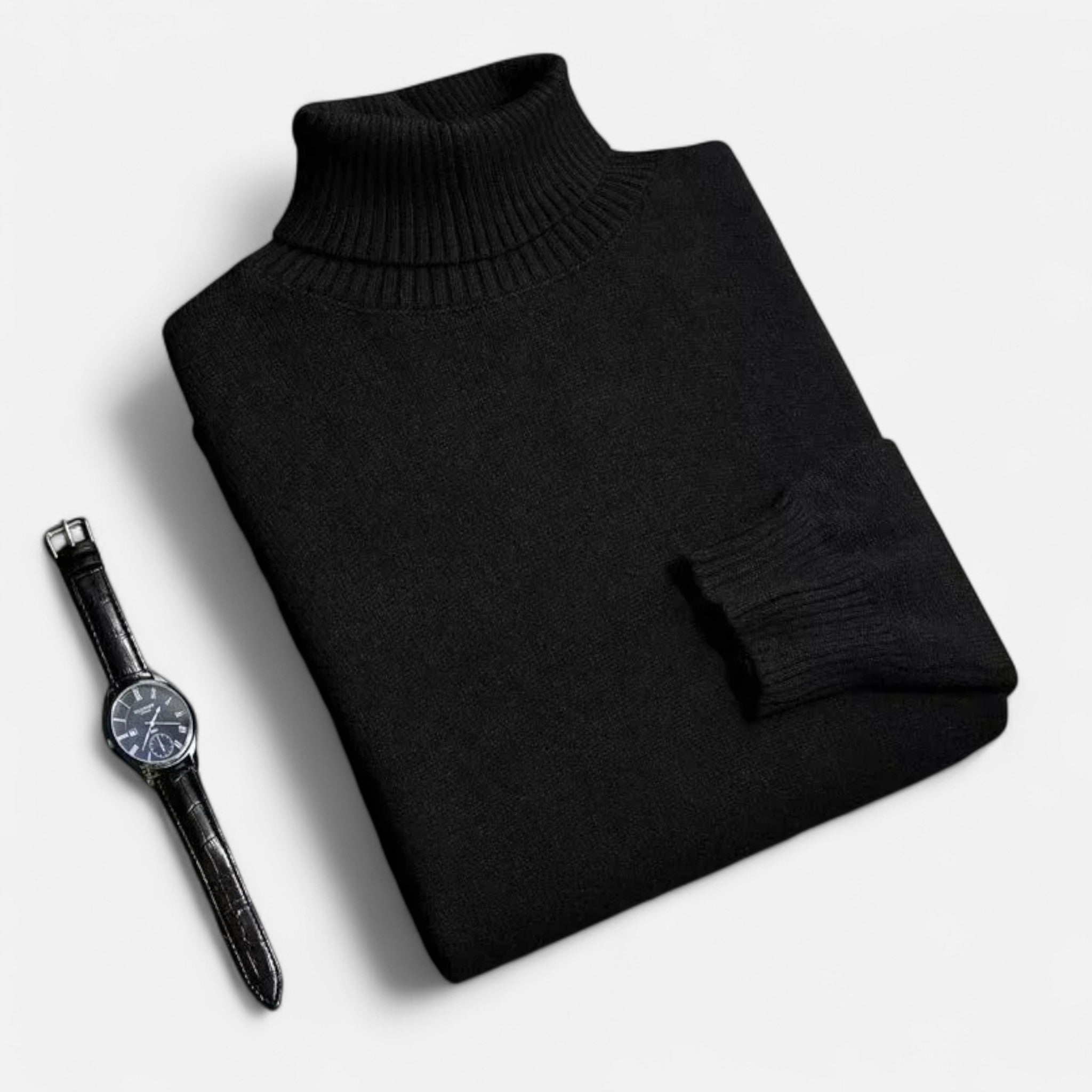 Belraes | Men’s Slim-Fit Knitted Turtleneck Sweater