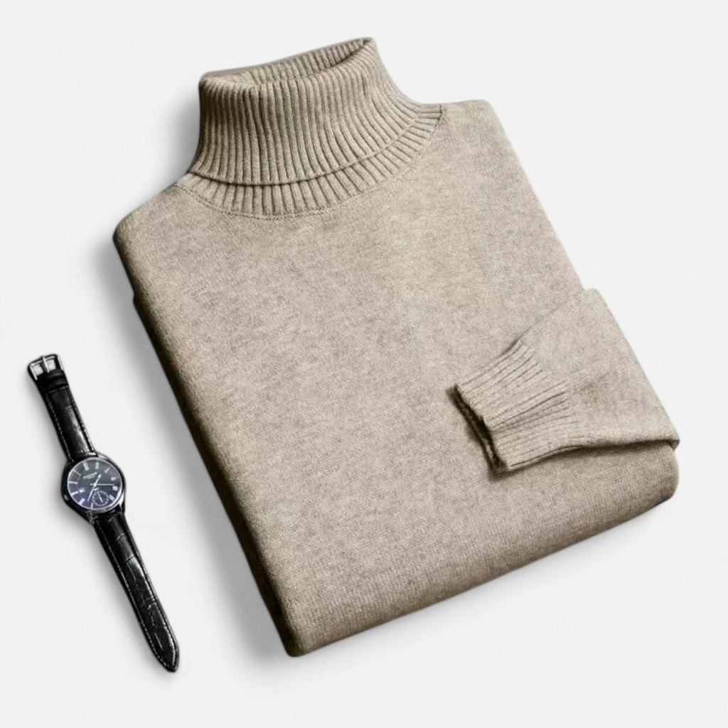 Belraes | Men’s Slim-Fit Knitted Turtleneck Sweater