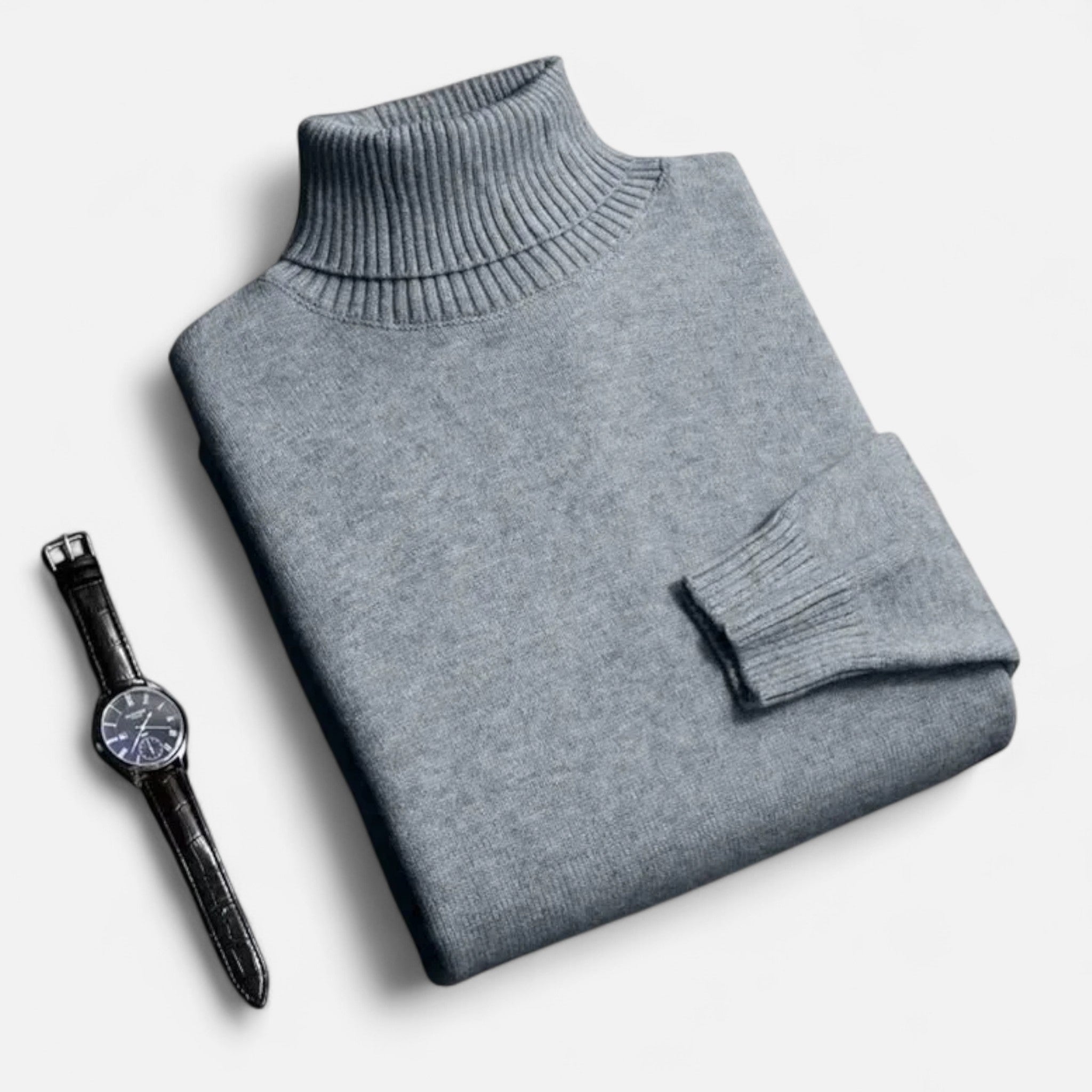 Belraes | Men’s Slim-Fit Knitted Turtleneck Sweater