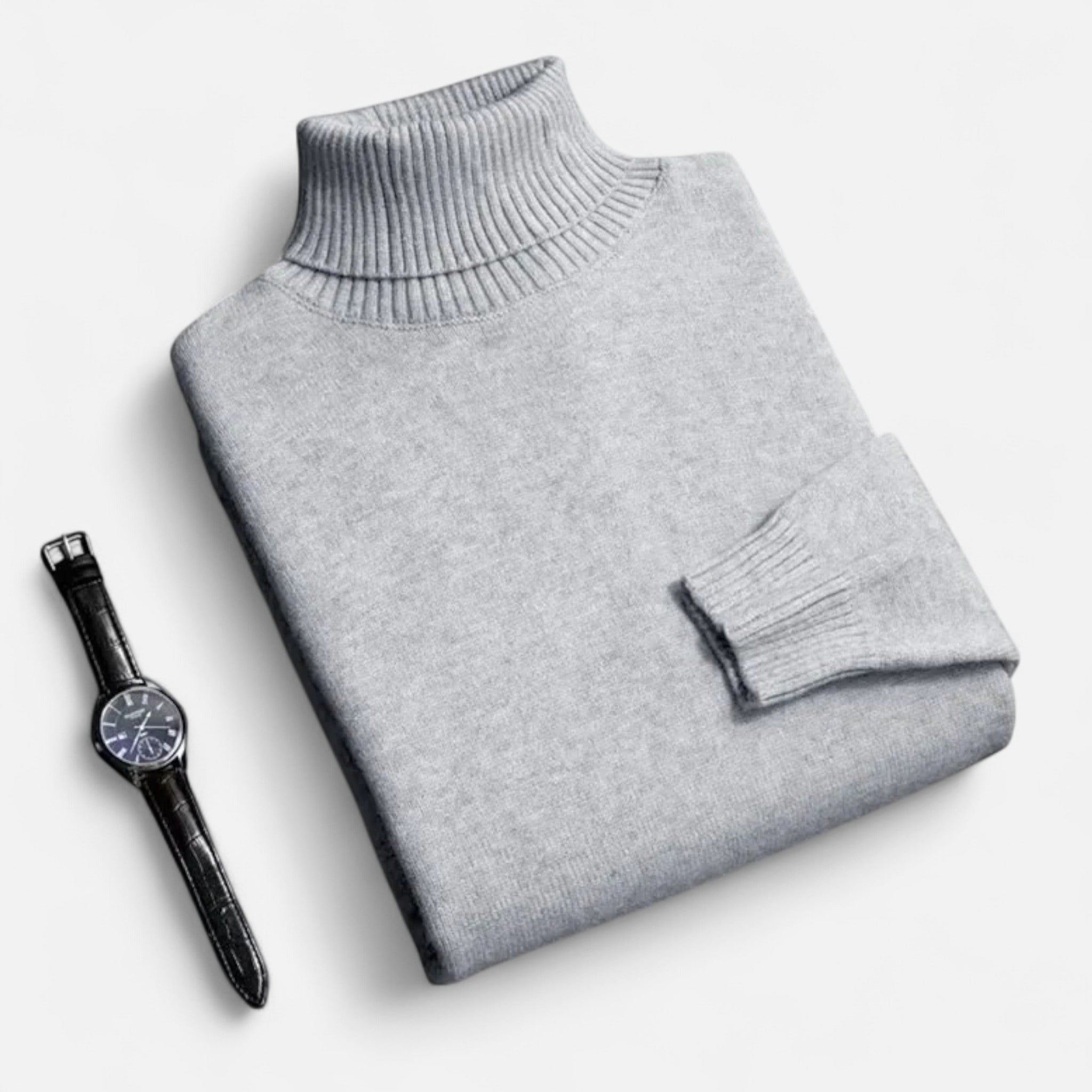 Belraes | Men’s Slim-Fit Knitted Turtleneck Sweater