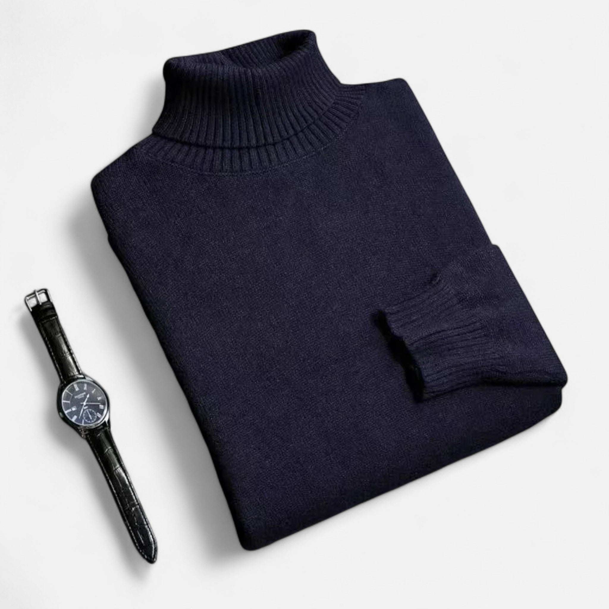 Belraes | Men’s Slim-Fit Knitted Turtleneck Sweater