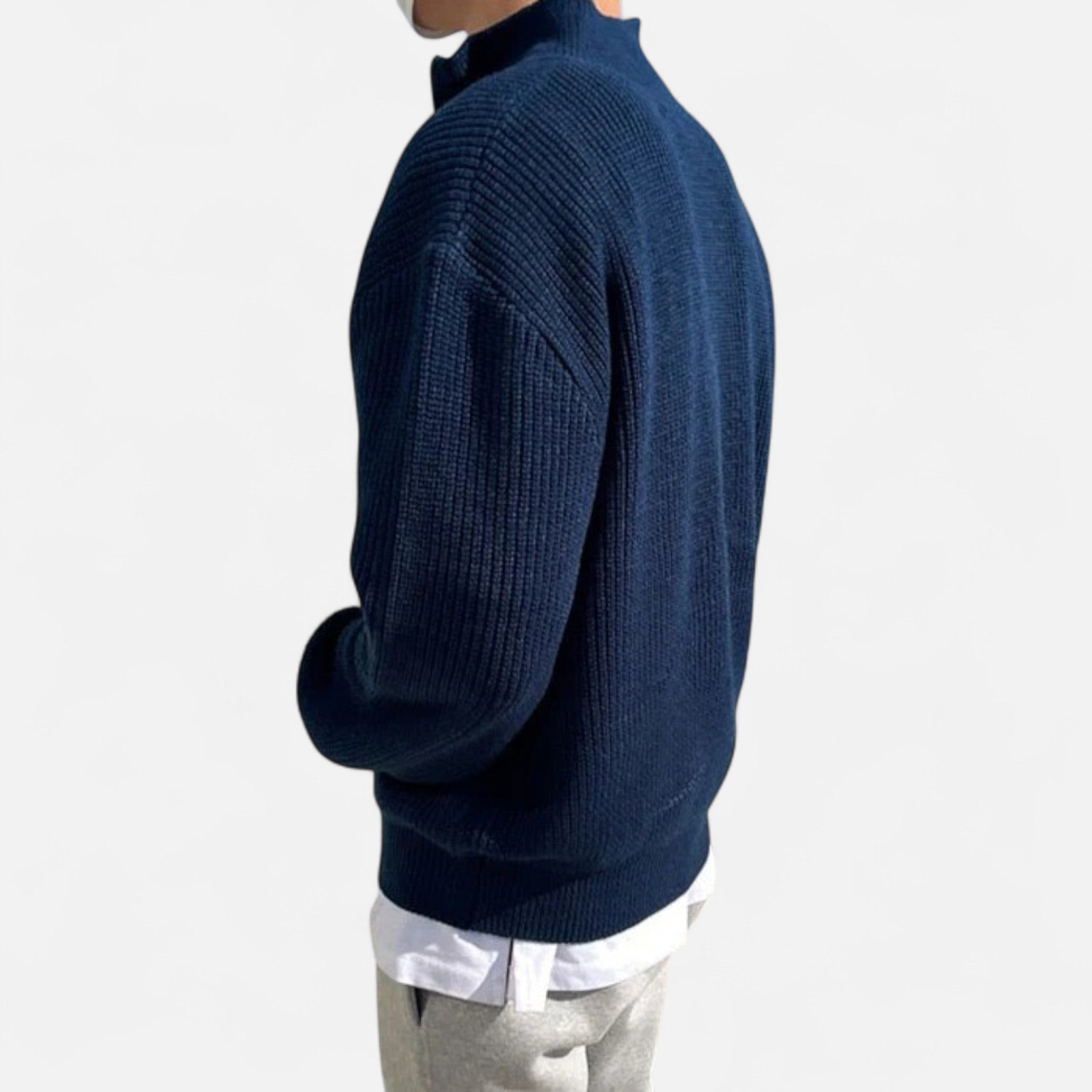 Belraes | Men’s Old Money Half-Zip Sweater